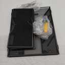 5 Tier Hanging Wall File Organizer, Mesh Mail Paper Orgnization Hanging File Folder Holder for Home Office, Black