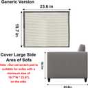 Cat Scratch Couch Protector with Natural Sisal for Protecting Couch Sofa Chair Furniture,Couch Corner Cat Ccratcher 23.6" L*19.7" W(Light Grey/Left Hand)