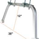Ladder Stabilizer,Heavy Duty Aluminum Extended Ladder Accessory for Roof Gutter Guard Cleaning Tools,Ladder Stand-Off Wing Span/Wall Ladder Hooks with Non-Slip Rubber Bottom pad.(Patent)
