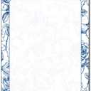 French Rose Stationery Paper - 80 Sheets