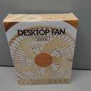 CIBAIL USB Desk Fan with Timer - 8 Inch Small Portable Table Desktop Fans with Strong Wind Ultra Quiet 3 Speeds and 180Tilt Folding,Mini Personal Cooling Essentials (Z6 Battery Power, White)