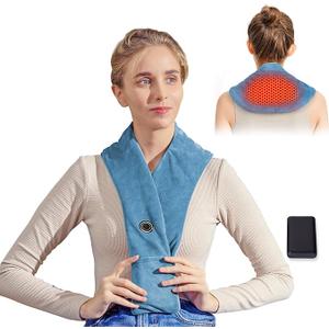 Remo Neck Heating Pad, Portable Cordless Heating Pad for Neck Pain, Compact Heated Neck Wrap with Soft, Heated Scarf Gift for Family,Tiffany Blue