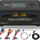 IMARS D300 Plus Gens Ace Lipo Battery Charger G-Tech Series Dual Lipo Balance Charger AC 300W DC 700W 16A Smart Charger for 1s~6s Lipo Batteries, Life/NiCd/MH/LiHV, Plug&Play (Black)