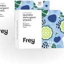 FREY Laundry Detergent Sheets – Bergamot Beach Scent | Plant-Derived | 60 Sheets (Pack of 2)