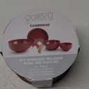 CAMBRIDGE Pack Of 4 Bordeaux Melamine Bowl And Plate Set Red