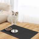 Stainless Steel Dog Bowls with Mat - Non-Slip EVA Rubber Bottom, Food & Water Bowl for Dogs, Cats - Dishwasher Safe (17oz bowl + 11.8*19.6'' mat)