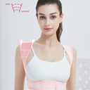 Posture Corrector for Women, Back Brace for Women, Adjustable Lightweight Upper Back Brace, Back Posture Corrector for Neck, Shoulder, Upper & Lower Back Pain Relief, Invisible Under Clothes (Pink, Large)