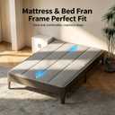 Heavy Duty Full Bunkie Board 54×75, Breathable Anti-Sag Mattress Support