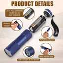 Tuanse 24 Set Father's Day Christian Gifts Bulk for Men Include Mini Flashlights Father's Bible Verse Card Aluminum LED Torches for Dad Husband Religious Sunday School Gifts, No Include Batteries