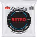 Martin Retro Acoustic Guitar Strings  Monel, Light Gauge | Warm, Natural Tone with Long Life (Light 12-54, Monel Nickel (3 Pack))