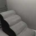 Gardner Pet Dog Stairs for Small Dogs 19.7" H, Curved 4-Step Pet Stairs, Dog Steps for High Bed (18-24 in), Couch with Durable Non-Slip Waterproof Fabric Cover and CertiPUR-US Certified Foam (Grey)