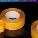 Ultra-Thin Clear Double Sided Adhesive Tape 2 Inch x 85FT Heavy Duty Two Side Strong Sticky Mounting Tape, for DIY Arts & Crafts, Rug Non-slip, Anti Cat Scratch, Paste Wall Decoration, CNC Woodworking
