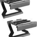 Mount Plus MP-APM-03-01 Top Shelf TV 5-inch Wide Flat Panel Adjustable Clip Mount Holder for Streaming Device, Media Boxes, Speakers and Mount Made for Apple TV (2 Pack 5 Inch)