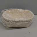 Bread Proofing Baskets Set of 2 10 inch Oval Shaped Dough Proofing Bowls w/Liners Perfect for Professional & Home Sourdough Bread Baking