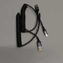 USB Type C Charger Cable Fast Charging, [2-Pack, 3ft] Coiled USB A to Type C Charger Cord for Car USB-C Cable Compatible with iPhone 17/16/15/Plus/Pro/Pro Max/Samsung Galaxy A10e A20 A50 S20 S10E