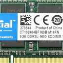 Crucial RAM 8GB DDR3 1600 MHz CL11 Laptop Memory CT102464BF160B