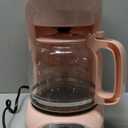 MELLERHOME 12-Cup Pink Coffee Maker - Borosilicate Carafe, Auto-Off, Pink Accessories, Reusable Filter, Anti-Drip, Kitchen Appliances, Keep-Warm Function, Kitchen Dcor