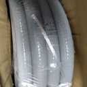 3/4inch 25ft Liquid-Tight Conduit and Connector Kit,Flexible Non-Metallic Liquid Tight Electrical Conduit Kit with 5 Straight and 3 90-Degree Connector Fittings,3/4 in. Dia