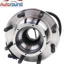 Autoround 515081 Front 4WD Wheel Bearing and Hub Assembly Compatible with Ford F-250 F-350 Super Duty 2005-2010 SRW 8 Lug w/ABS