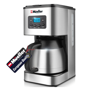 Mueller Ultra Brew Thermal Coffee Maker, 8 cup (34oz) Carafe, Keep Warm, Auto Shut-Off, LCD Display Coffee Machine, Programmable, Delay Brew Function, Stainless Steel