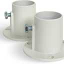 Blue Wave NE1228PR Aluminum Deck Flanges for Above Ground Pool Ladder - Pair