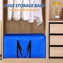2 x 57 Gallon Extra Large Storage Bags, XXL Jumbo Large Moving Bags Heavy Duty, Storage Totes Moving Boxes Supplies for College, Foldable Duffle Bag for Travel, Christmas Tree Bag, 42x23x13.5inch - 2PACK