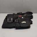 16-Pockets Tool Belts for man with Suspenders, Detachable & Adjustable Tool Pouches Bag & Back Support Tool belt Combo For Electrician/Carpenter/Construction/Framers/Handyman