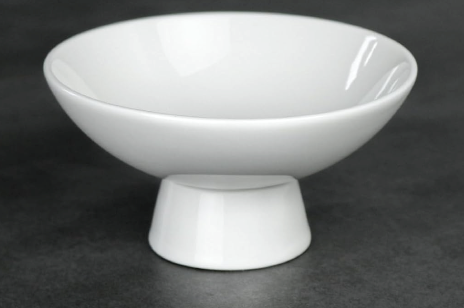 hd 5.2 inch Ceramic Footed Bowl White