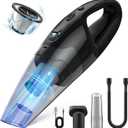 Handheld Vacuum Cordless Rechargeable, 3-in-1 Car Vacuum Portable with LED Light & USB Charge, 1.65Lbs Lightweight Hand Vacuum Cleaner for Pet Hair, Home, Car Interior