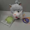 OR OR TU Walking Toy Cat with Remote Control Leash, Plush Cat Electronic Interactive Toys for Kids, Shake Tail, Licking, Pretend Dress Up Realistic Stuffed Animal Cat Age 3 4 5 6+ Years Old Best Gift