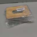 Acrylic Tissue Box Cover, Bamboo Dryer Sheet Holder, Wooden Rectangular Dryer Sheet Dispenser for Storage on Bathroom Vanity, Countertop, Bedroom Dresser (Medium(7.2x4.8x3.9''), Natural)