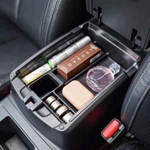 TACORBO Center Console Tray Compatible with Nissan Rogue 2014-2020 and Rogue Sport 2017-2022 Accessories, Armrest Secondary Storage Box, Interior ABS Insert Tray, Black