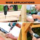 #14 Heavy-Duty Wood Screws Assortment Kit, 60Pcs Star Drive Decking Wood Screws, Rust Resistant Timber Screws for Log/Landscaping Wood (4-1/2",6")