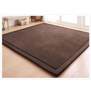 Loartee Coral Velvet Crawling Rug (4'11" X 4'11") for Toddlers - Coffee Area Rug Play Mat, Yoga Mat Exercise Pad, Carpet