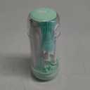 Electric Bottle Brush Cleaner, Portable Electric Baby Bottle Brush Cleaner for Travel, Rechargable Travel Bottle Cleaner Kit with Nipple & Straw Brush, Perfect Mom Essentials After Birth Gift, Green (Round Model for Home Use)