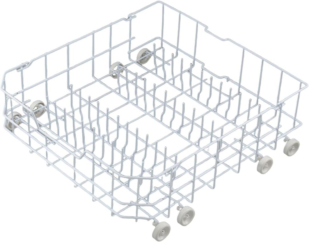 Update Atgestore WD28X10384 Dishwasher Lower Rack Replacement Parts for GE Dishwasher Parts Bottom Rack WD28X10166 GE Dishwasher Rack Lower Dishrack Assembly General Electric Bottom Dish Rack Wheels
