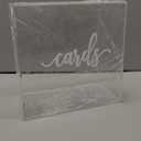 10 Acrylic Card Box - Wedding Card Box for Reception, Birthday, Party, Money Box, Wishing Well, Graduation Party, Elegant Large Clear Card Box-ACB001