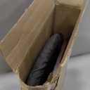 Bamboo Foot Stools Ottoman, Gray Cushion & Brown Wood Legs, Small Ottoman Foot Rest for Couch 9.8"D x 15.2"W x 11.8"H