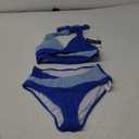 AI'MAGE Womens Tummy Control Bathing Suits High Waisted Bikini Sets Two Piece Bathing Suits,S