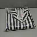 IBTOM CASTLE Women's 1950s Vertical Striped Neck Tie Vintage Button Down Cocktail Fancy Halloween Cosplay Dress (M)