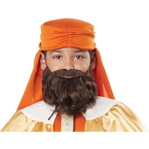 California Costumes Wise Man Brown Beard and Mustache Standard, Orange