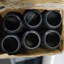 6 Pack 3/4" × 36" Pre-Cut Black Metal Pipe, Industrial Steel Fits Standard Three Quarters Inch Black Threaded Pipes and Fittings - Vintage DIY Industrial Shelving (3/4" × 36")