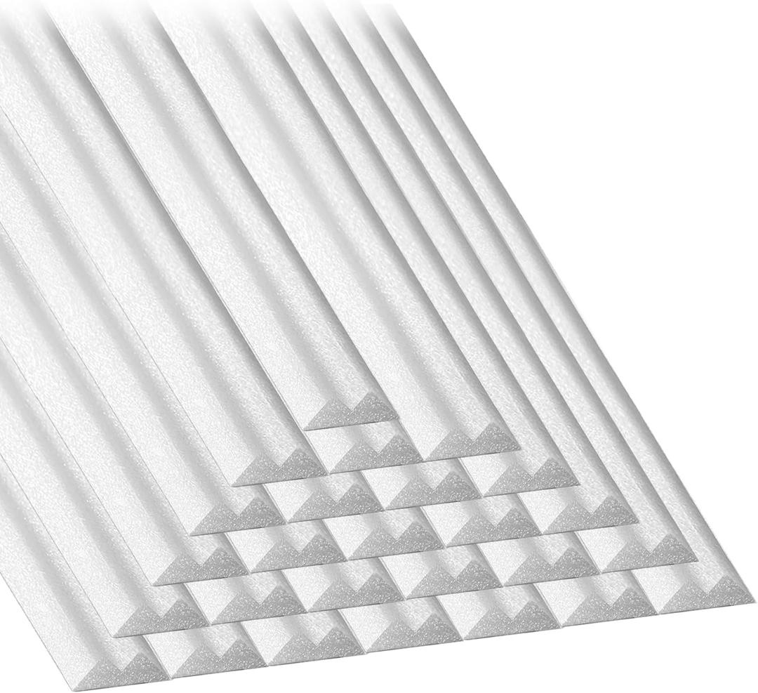 46.5" 26PCS Peel and Stick Pool Cove for 30' Round Above Ground Pool, Closed Cell Foam Peel and Stick Above Ground Pool Cove with Adhesive Backing, Protect Pool Liner, Prevents Excess Wear
