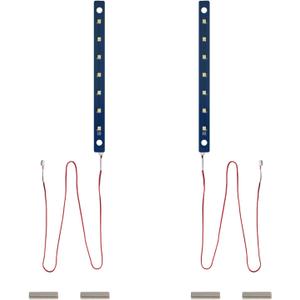 3D Printer Accessories 24V LED Light Board Kit(2Pcs) for Adventuer 5M/ 5M Pro: White Lamp Bead High Brightness Lighting Strip Replacement - Increased AD5M Chamber Illumination