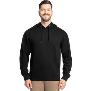 Fruit of the Loom Men's Eversoft Fleece Pullover Hooded Sweatshirt, Moisture Wicking & Breathable, L