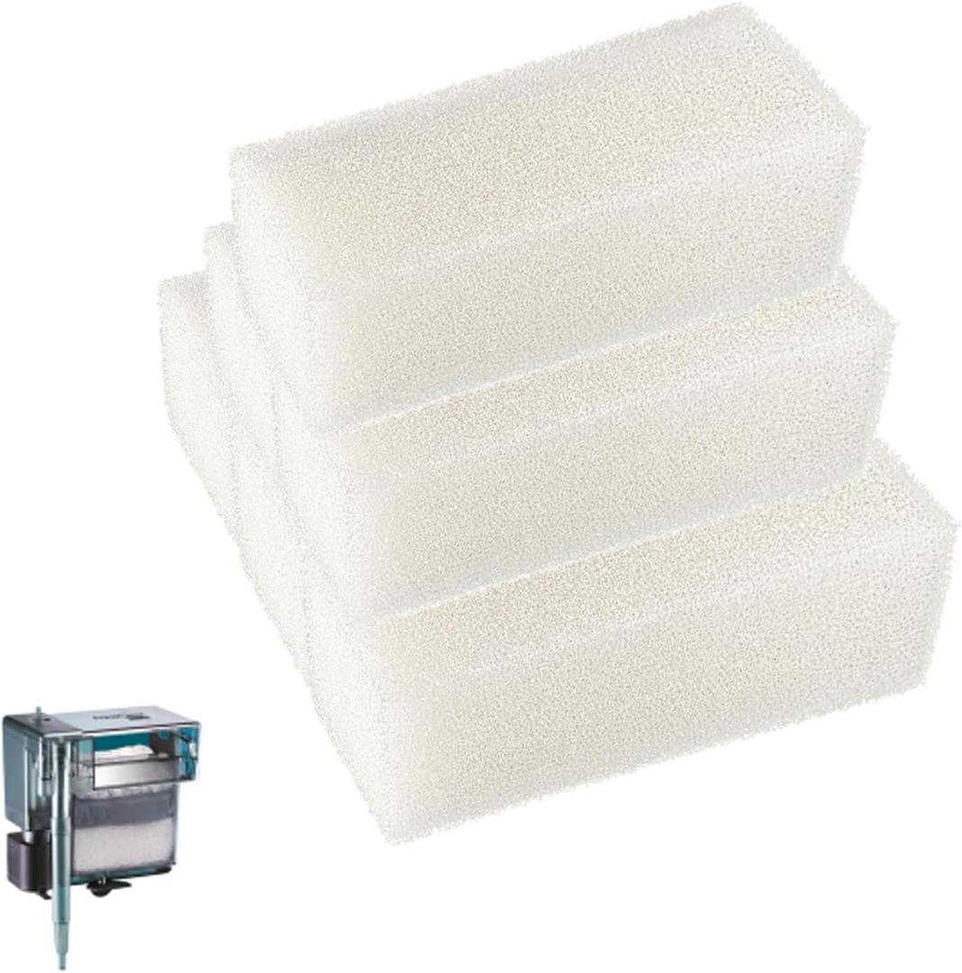 6 Pack Foam Insert Replacement for AquaClear 110 Power Filte 500 GPH Power Filter Sponge Aquarium Filter Media Pad Compatible with Aqua Clear 110 for 60 to 110 Gallons Fish Tank (Part#A623)