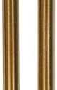 Efperfect Modern Sputnik Chandelier Extension Downrod Pole 2 Pack (Bronze Gold)