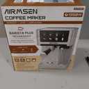 AIRMSEN 20 Bar Espresso Machine with Automatic Milk Frother, Cappuccino & Latte Coffee Maker with Quick Brew Dual Boiler (1350W + 1000W), Stainless Steel, 60oz Water Tank, Touchscreen