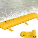 Flood Barrier, Flood Bags, Sandbag Alternative, Water Barrier for Flooding with Great Waterproof Effect, Reusable PVC Water Diversion Tubes, Lightweight Flood Barriers for Home, Door, Garage