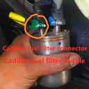 Fuel Filter Return Connector Clips,Fuel Line Quick Connector Fittings for Chevrolet,Ford,Jeep,Ram,Dodge,Chrysler,Buick,Cadillac,Lincoln,Adapts 5/16 inch Steel to 5/16 inch Nylon Tubing,90 Degree Bend